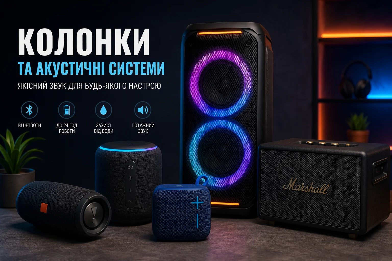 Колонки та акустичні системи