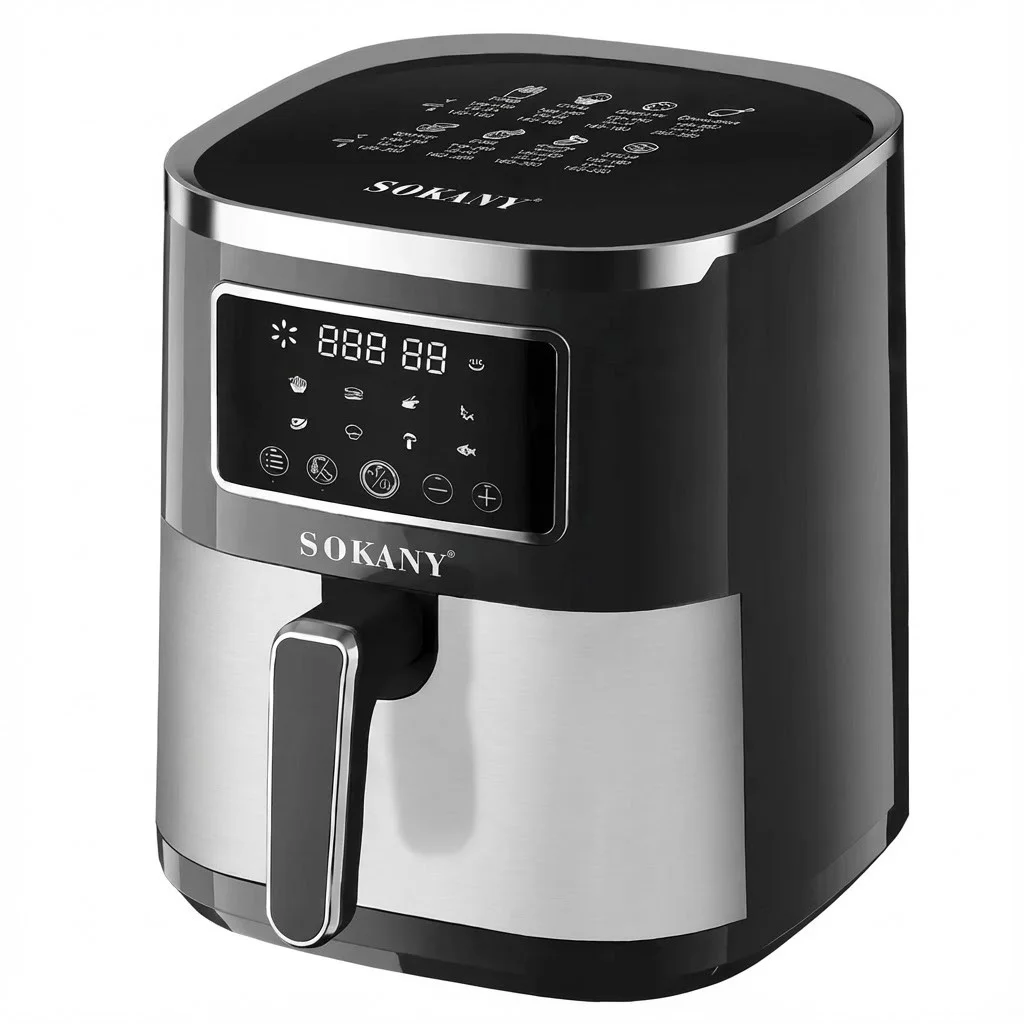 Аерофритюрниця Sokany SK-10052, 1700 Вт, без олії аерогриль-мультипіч, 7 л, сенсорне керування