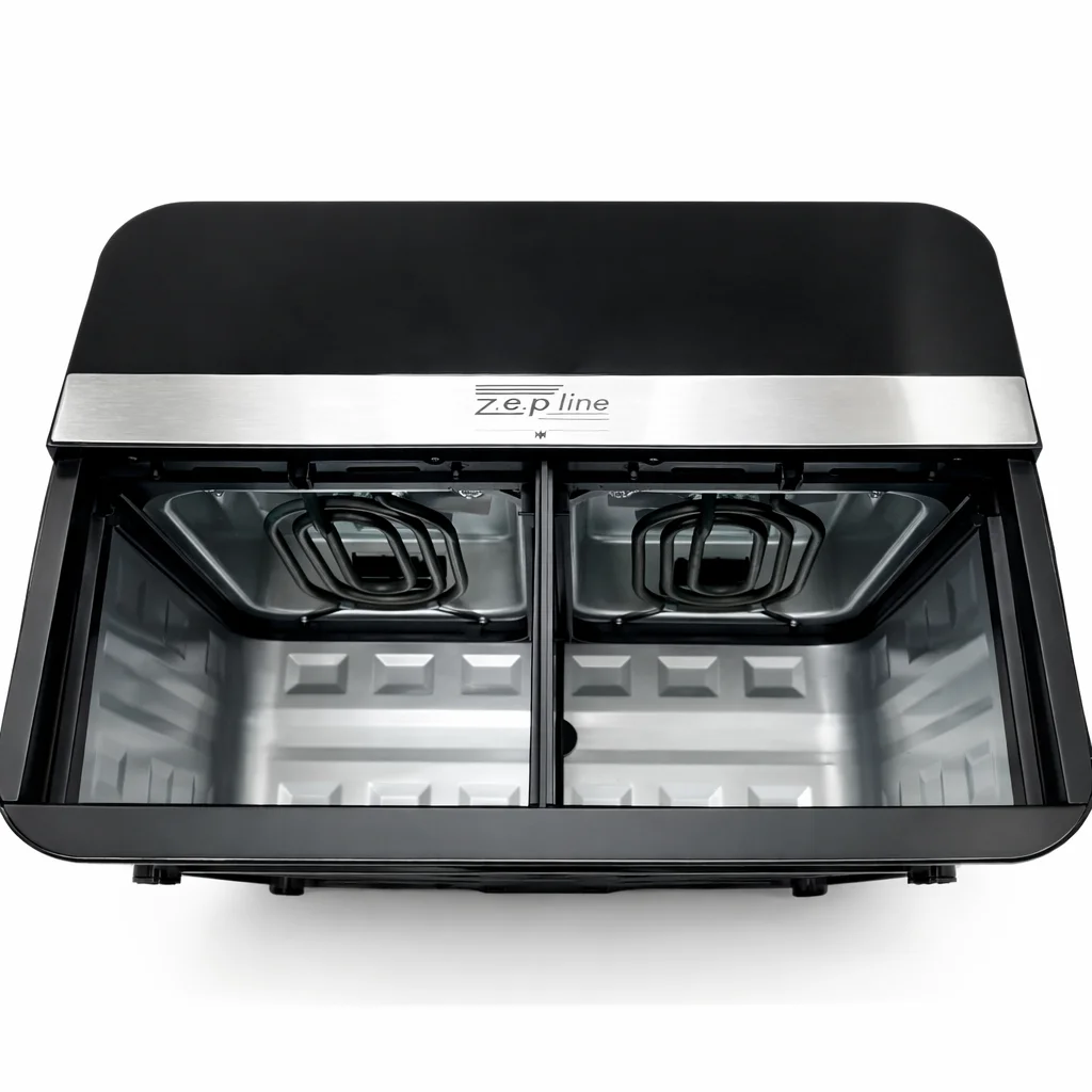 Аерофритюрниця Zepline ZP0218, 12 л, двокамерна, 4200 Вт
