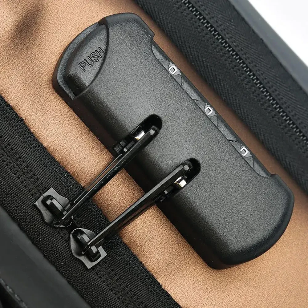 Чоловіча сумка через плече-слінг зі USB-роз'ємом та кодовим замком