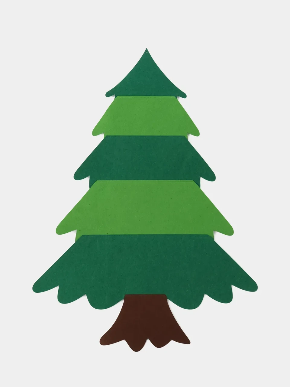 Дитяча фетрова ялинка на стіну Chrismas Free, без іграшок, 95×70 см