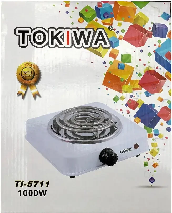 Електрична одноконфоркова спіральна плита Tokiwa TI5711