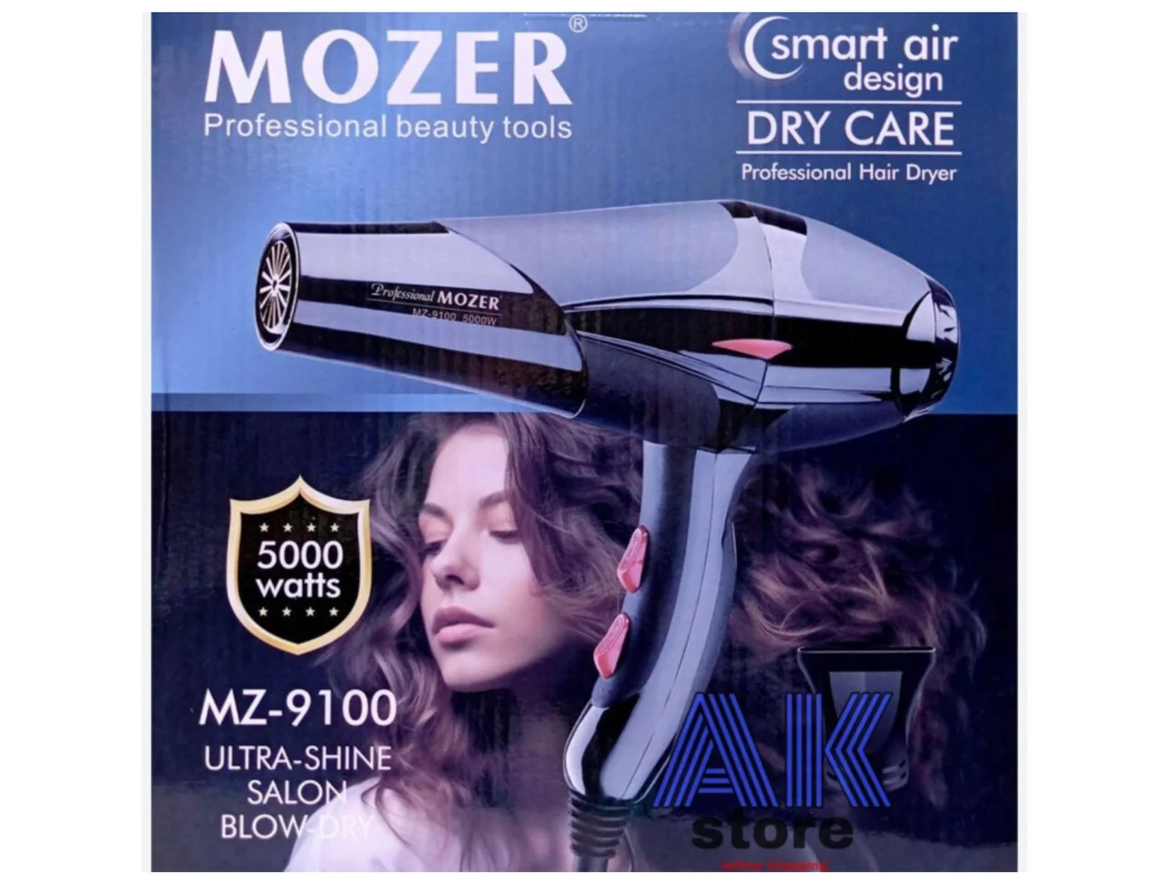 Фен для волосся Mozer MZ-9100 чорний
