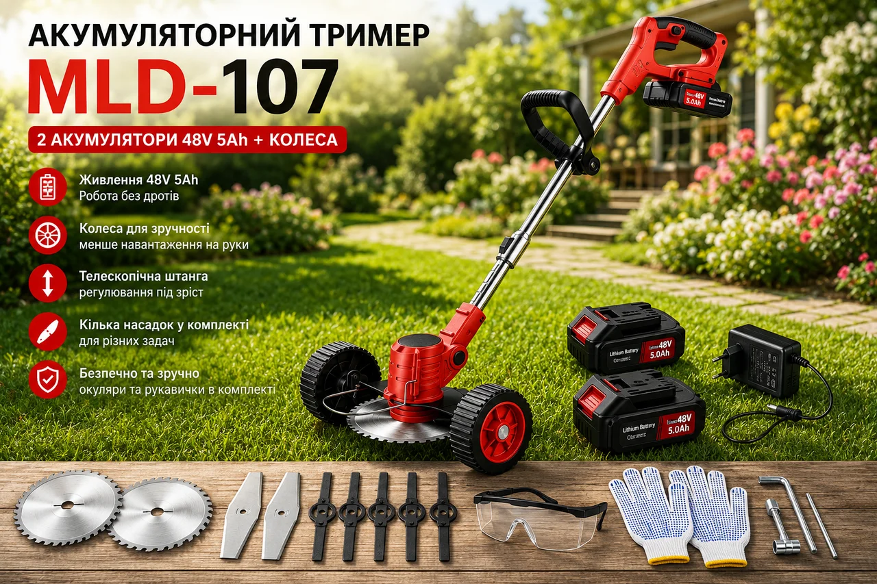 Газонокосарка/акумуляторний тример MLD-107