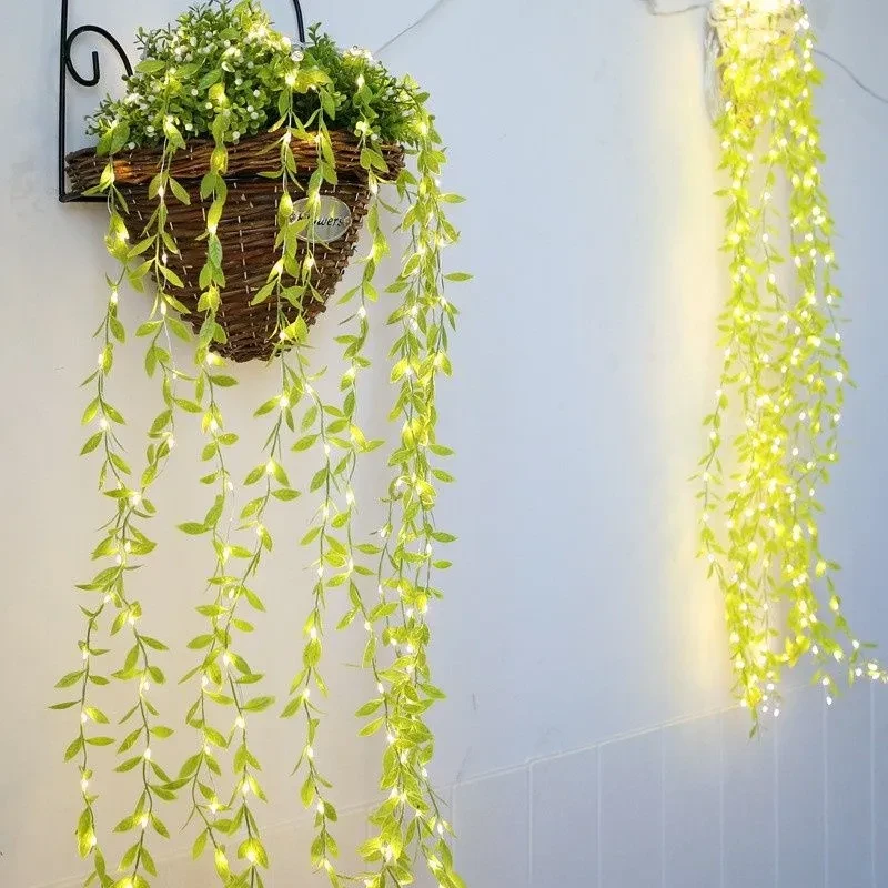 Гірлянда 200 LED зелена верба теплий білий SF-56