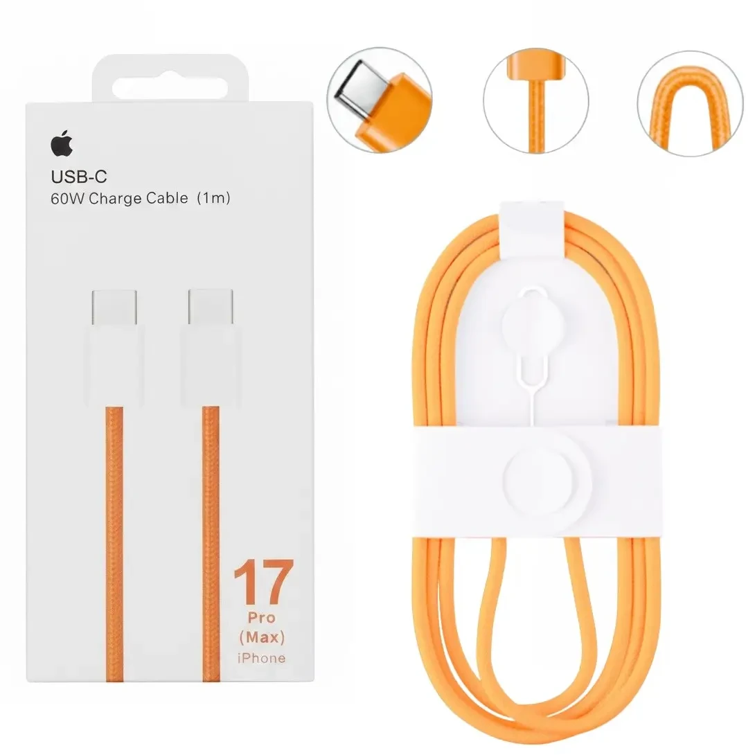 Кабель USB Type-C — USB Type-C 60W, тканинний, 1 м із ключем для SIM-карти 26X-196
