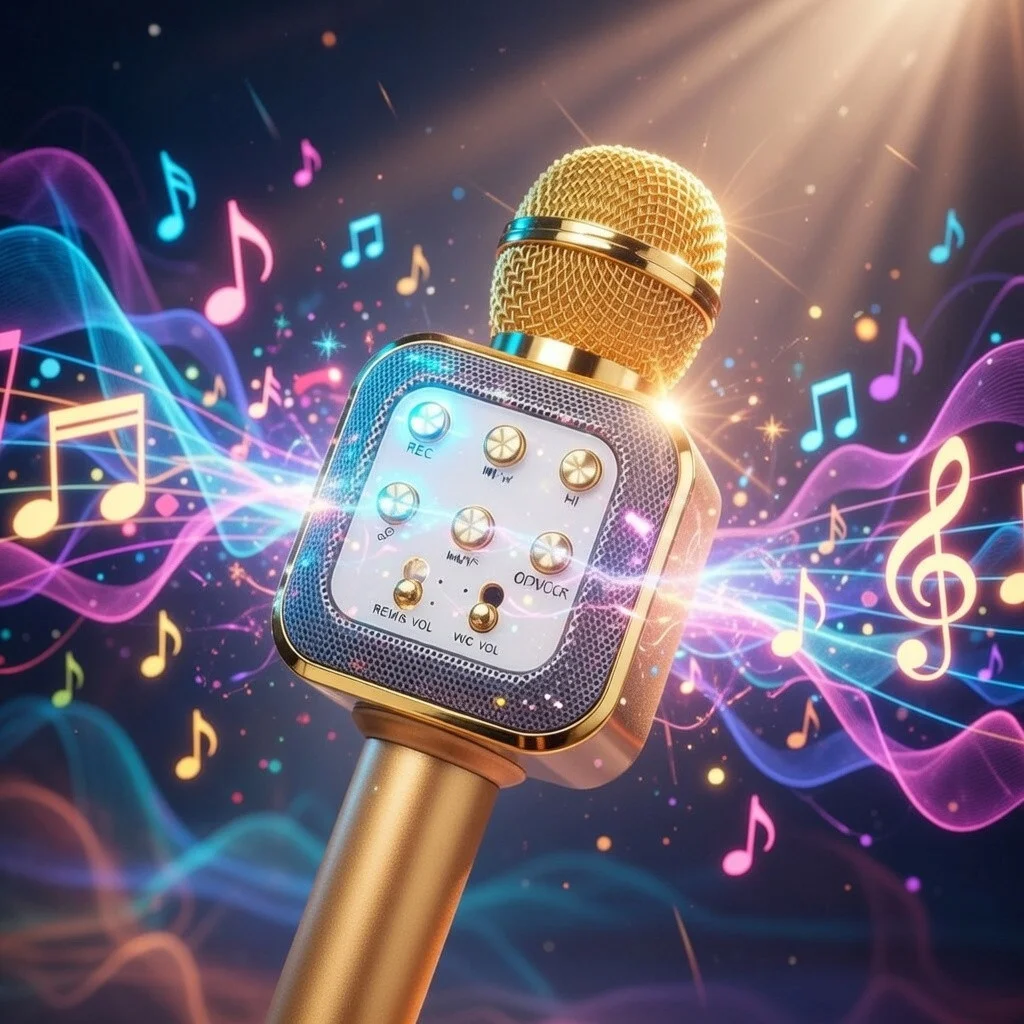 Караоке-мікрофон WS-1818 з Bluetooth та вбудованою колонкою