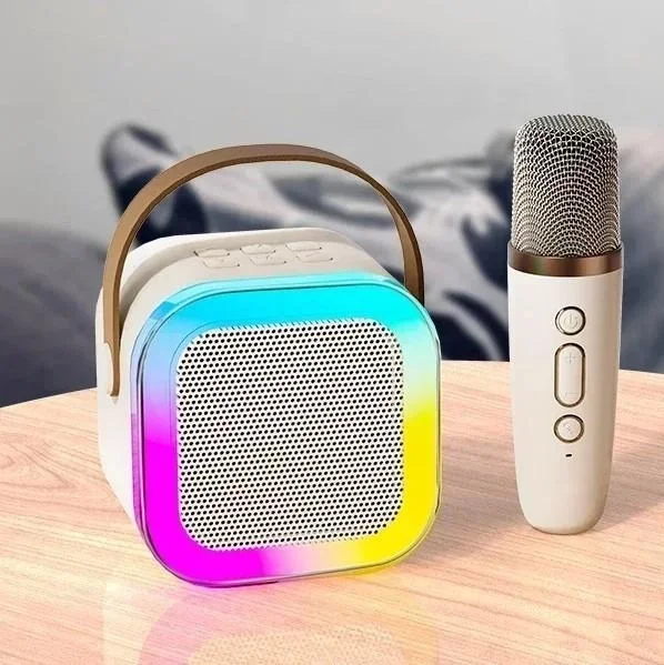 Караоке‑система світлодіодна бездротова з 2 мікрофонами SPEAKER K12