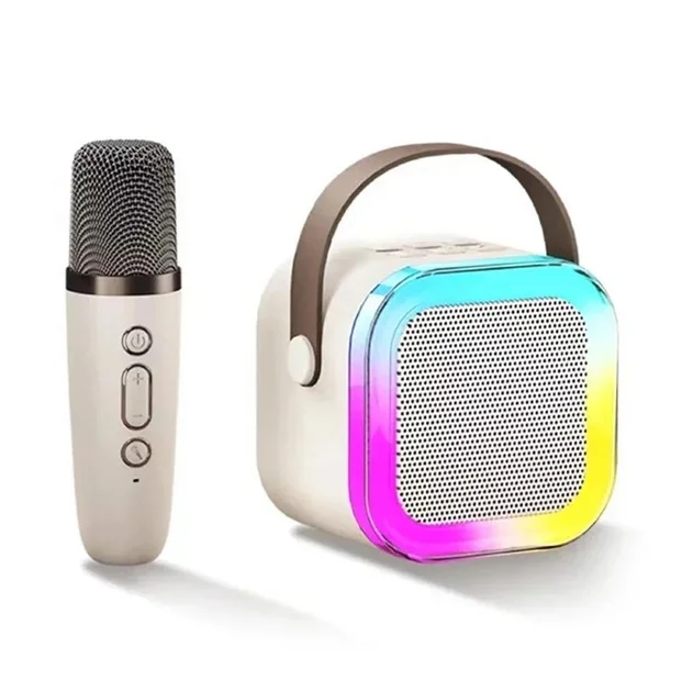Караоке‑система світлодіодна бездротова з 2 мікрофонами SPEAKER K12