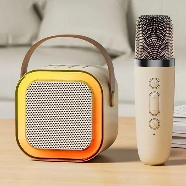 Караоке‑система світлодіодна бездротова з 2 мікрофонами SPEAKER K12