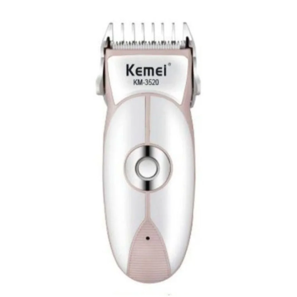 KM-3520 Kemei — машинка для стрижки, USB живлення, сірого кольору