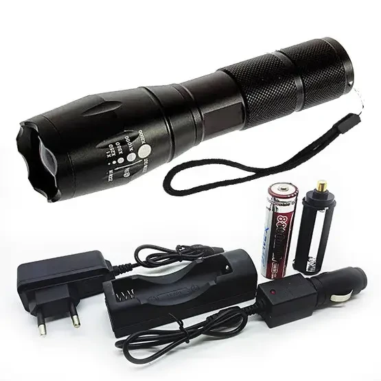 Ліхтар ручний X-Balog BL-1831-T6 220 В та 12 В