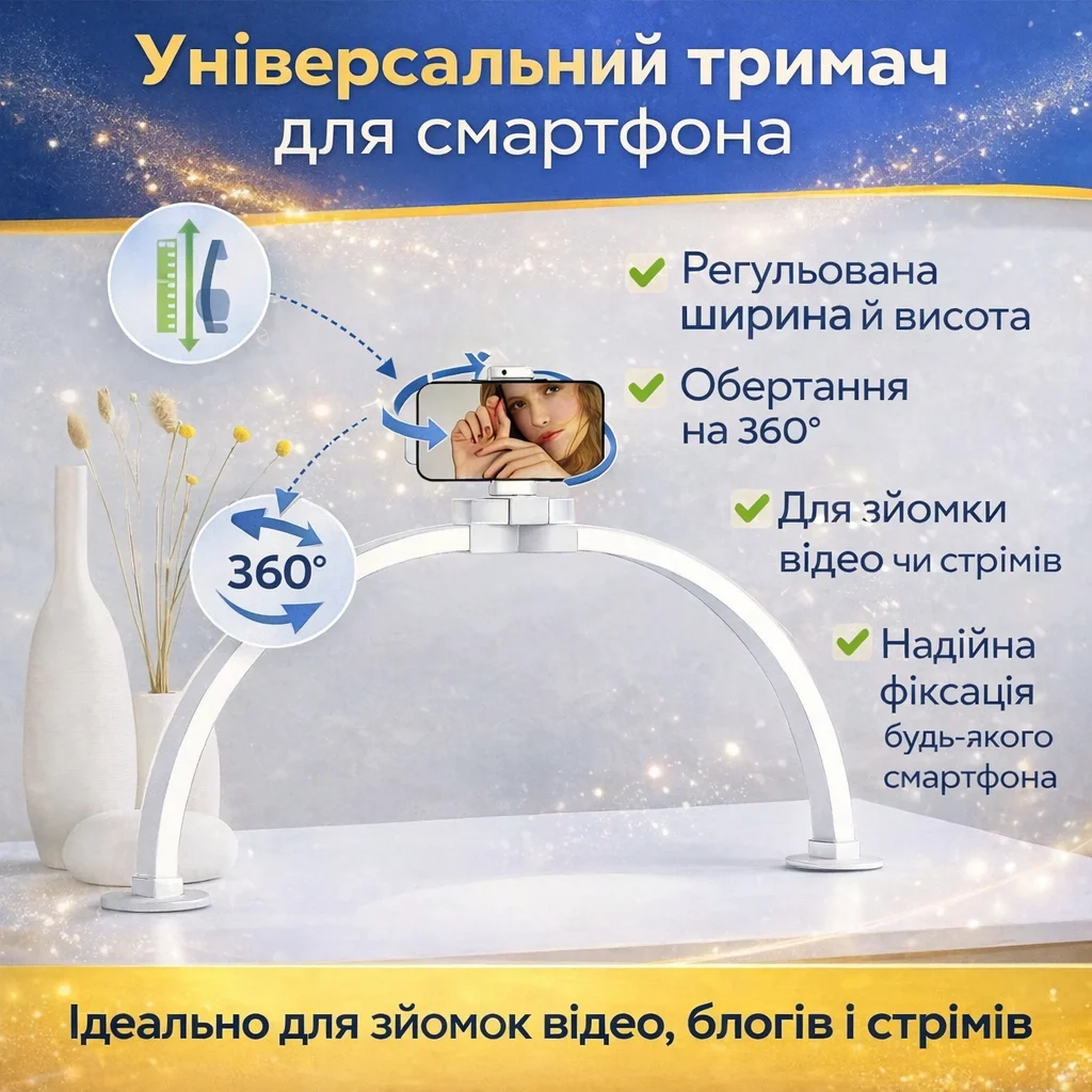 Настільна LED-лампа F-686 для манікюру та салону краси