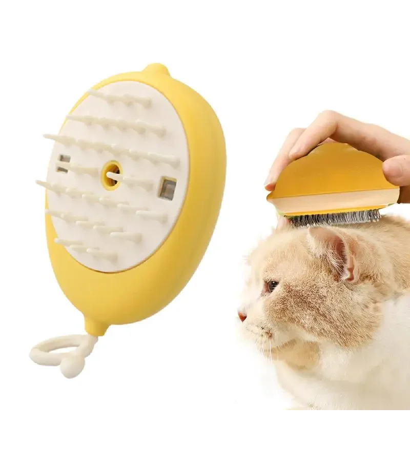 Парова масажна щітка для догляду за шерстю тварин 4 в 1 Pet comb