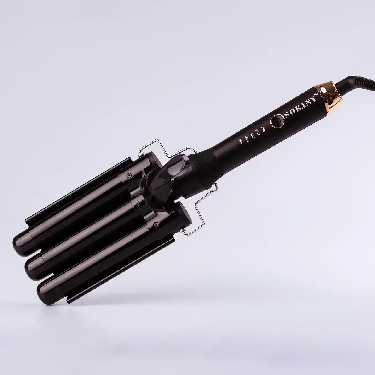 Плойка для волосся Sokany SK-670 — потрійна плойка