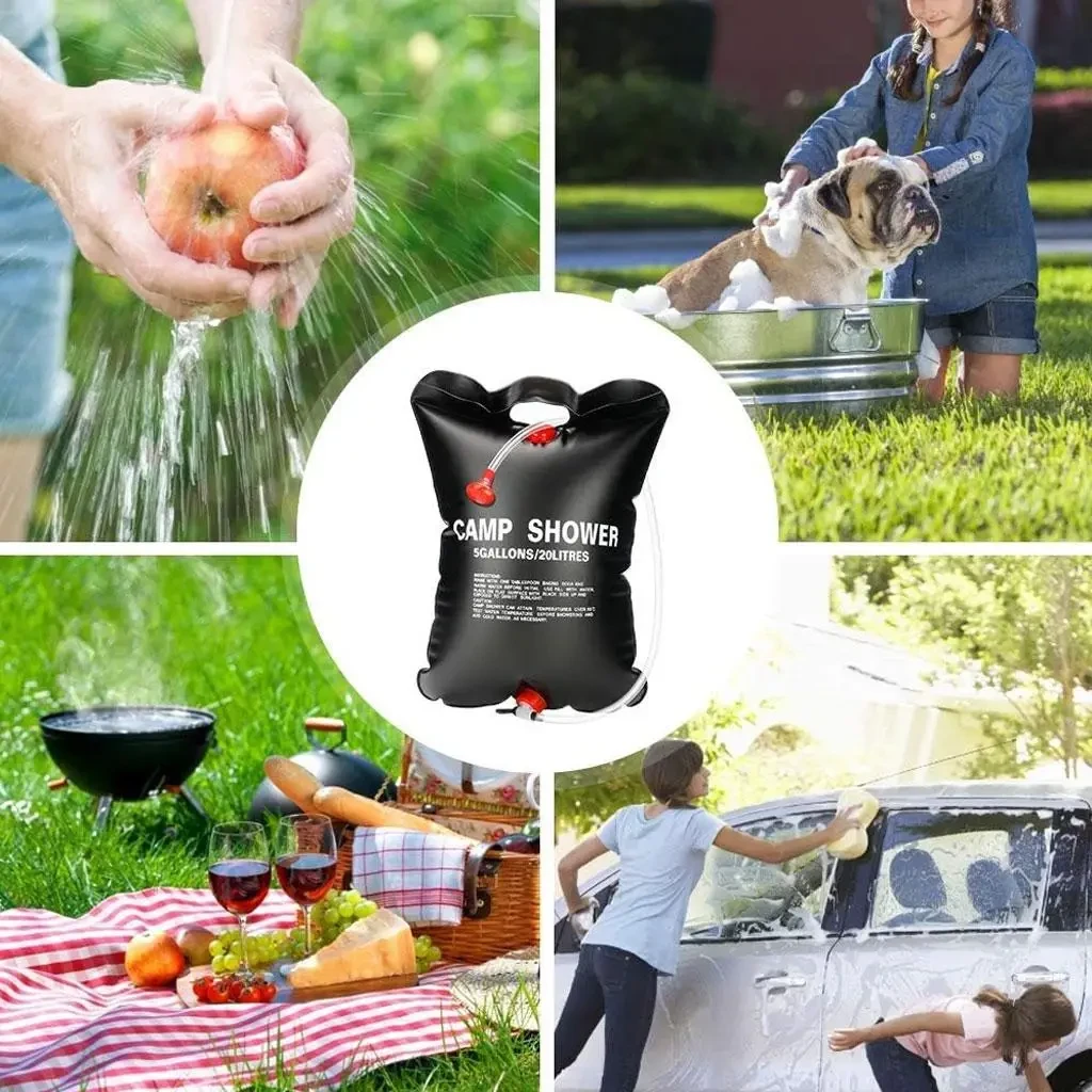 Похідний душ Easy Camp Solar Shower, 20 л, чорний