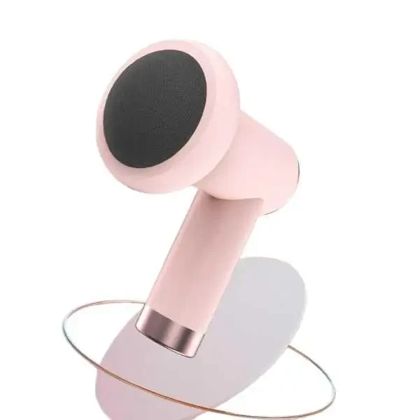 Ручний масажер Replicates Shiatsu Massager YX-720 для тіла, акумуляторний, із насадками, антицелюлітний, рожевий
