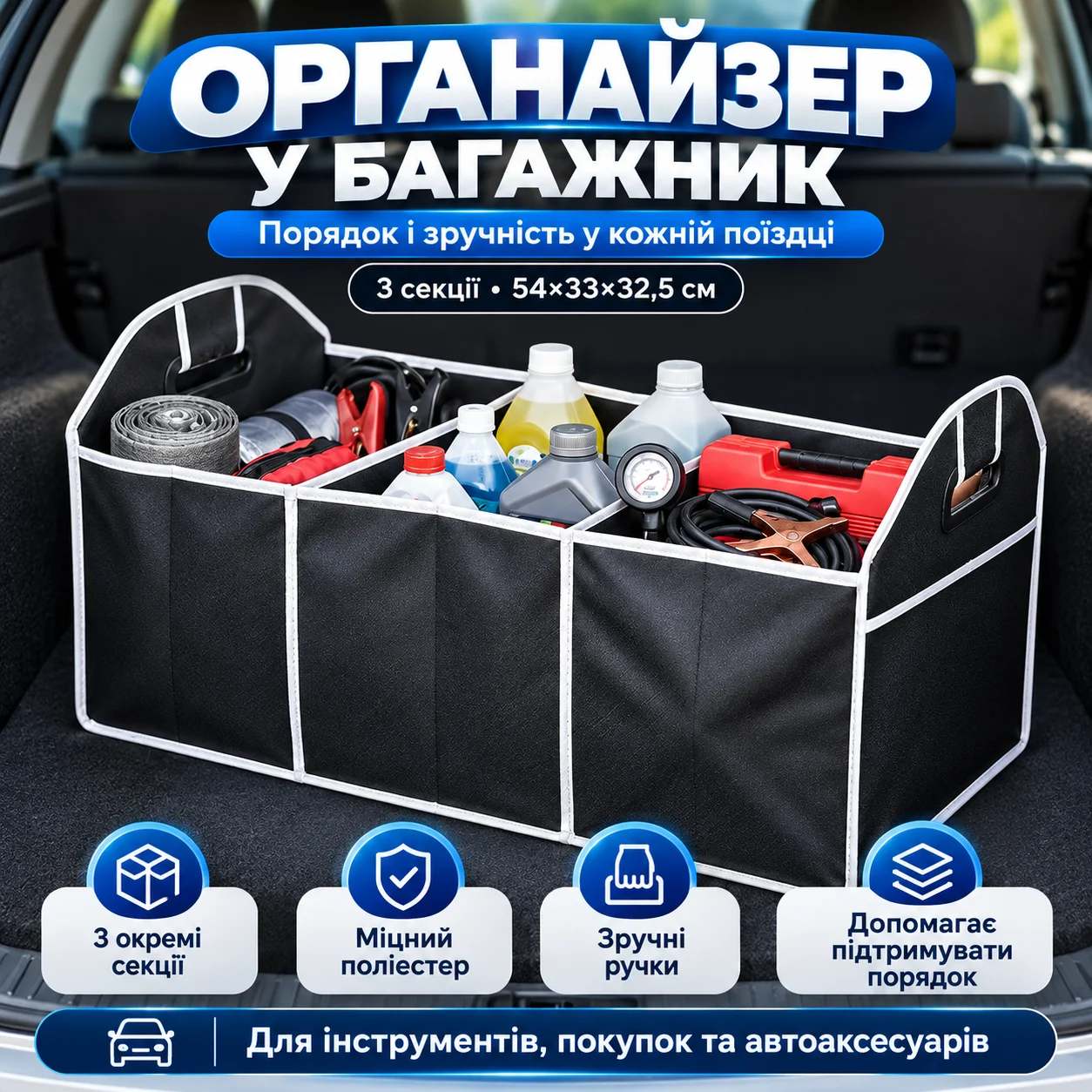 Сумка-органайзер для багажника авто