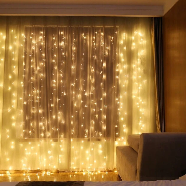 Світлодіодна гірлянда-штора водоспад 240 LED, 2×2 м