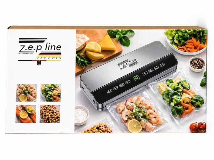 Вакуумний пакувальник Zepline ZP-00359 200 Вт з LED-дисплеєм + 20 пакетів
