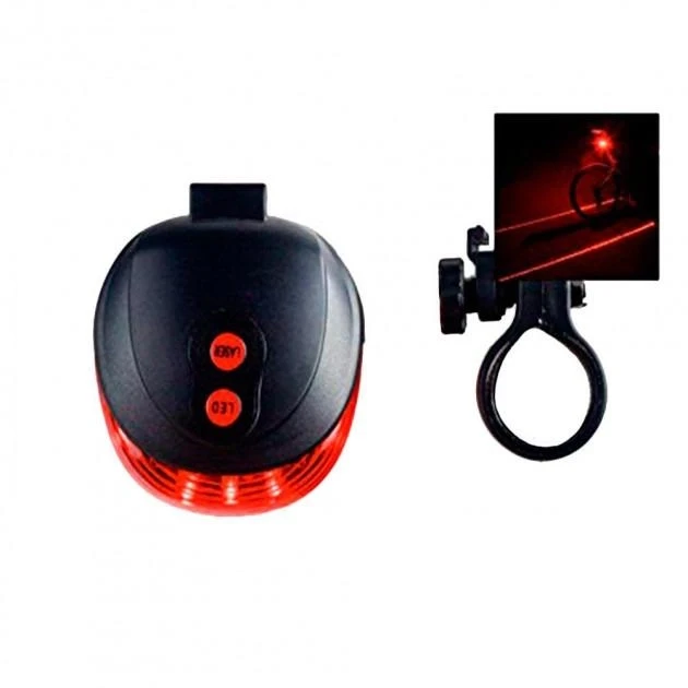 Велосипедний ліхтарик із кріпленням BL-118 BIKE LIGHT+LASER